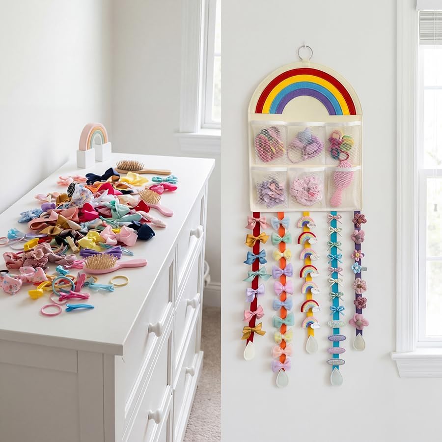 1Pcs Hair Bows Holder Headband Organizer for Girls,Claw Hair Clips Hanger Storage, Baby Headbands Hair Accessories Organizer Storage - Image 3