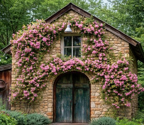 Peggy Martin Climbing Rose - 10-16" Tall Live Plant - Gallon Pot - Image 7