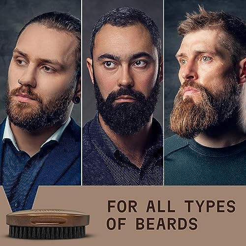 Striking Viking Beard Brush for Men - 4.3 in, Beech Wood Handle, Brown - Image 6