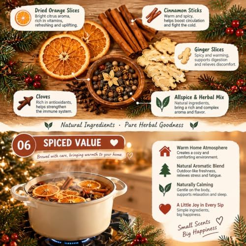 1 Pcs Simmer Pot Stovetop Potpourri 120G Christmas Gingerbread - Image 4