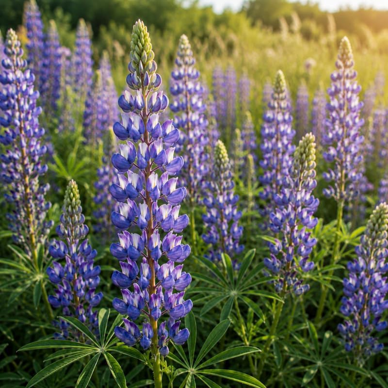 Wild Lupine Live Plant, 6-8" Tall in 6" Pot, Grow Robust, Easy to Care Vibrant Blue Flowers for Pollinator Gardens - Image 2