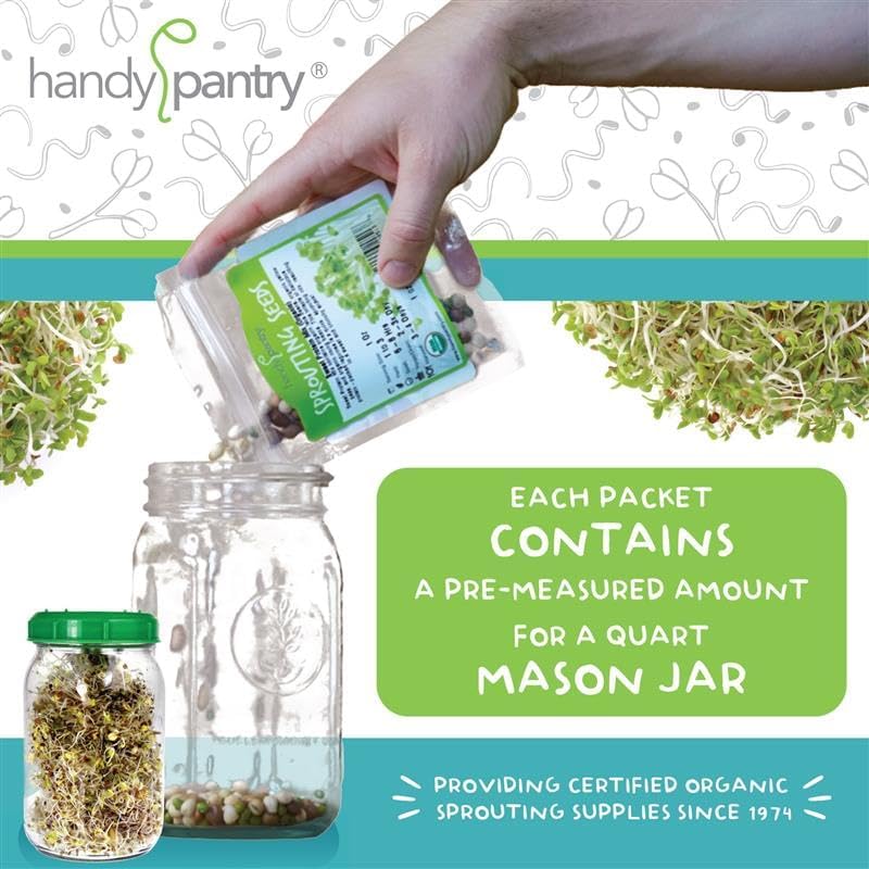 Handy Pantry Organic Sprouting Seed Assortments - Microgreens, Sprout Seeds - Image 3