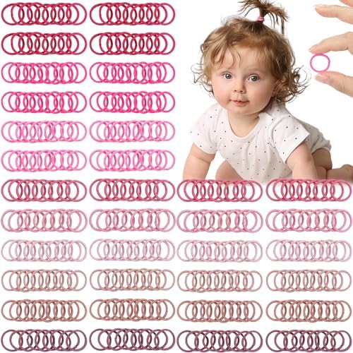 CÉLLOT 360PCS Small Hair Ties,2cm in Diameter Rubber Elastic Ties for Baby by C%C3%89LLOT