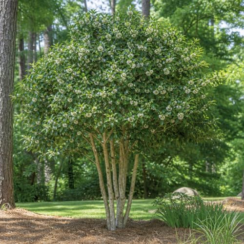 Fragrant Tea Olive | 30 Live Plants | Osmanthus fragrans | Evergreen Flowering Shrub for Privacy Hedges | Fragrant Plants for Landscape Borders - Image 4