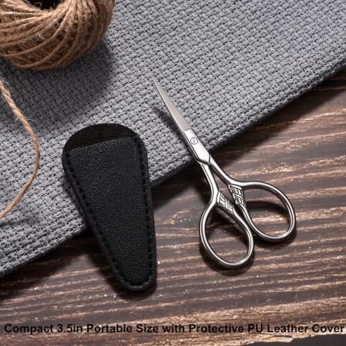 Small Precision Scissors, 3.5in Beauty Grooming Kit - Image 2