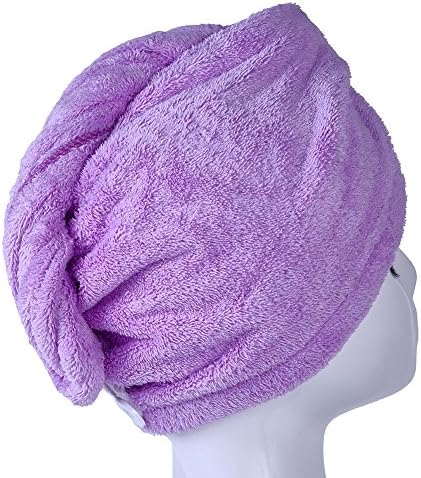 YYXR Microfiber Hair Drying Towel Ultra Absorbent Twist Hair Turban Drying Cap Hair Wrap - Image 3