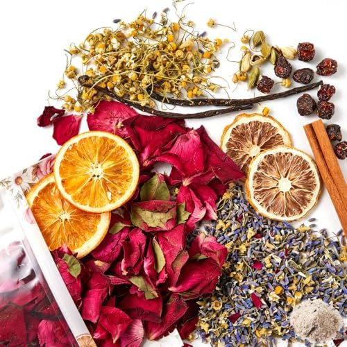 1 Pcs Herbal Floral Simmer Pot Stovetop Potpourri 30G Vanilla Rose by Heigble