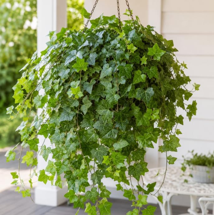 Pack of 2 Plants in a Pot English Ivy Plants Live, Green Vine Plants 3 to 5 Inch Tall, Trailing Foliage Plants for Indoor and Outdoor Garden, No in CA - Image 5