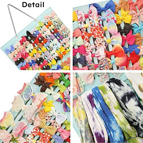 PACMAXI Baby Girl Hair Bows Holder, Hair Clips Storage Hanger For Ribbons - Image 3