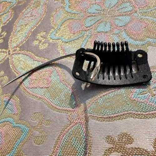 9-Tooth Plastic Wig Clips, Black Hair Extension Clips, 20 Pack - Image 6