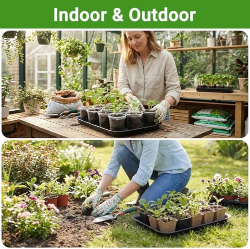 20 Inch Plant Trays, 3Pcs Black Pebble Tray for Plant Humidity, Planter Trays and Saucers for Indoors and Outdoors Use - Image 7