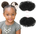 2Packs Kids Ponytail Afro Puff Kinky Coily Hair Bun For Girls 4Inch by Unknown