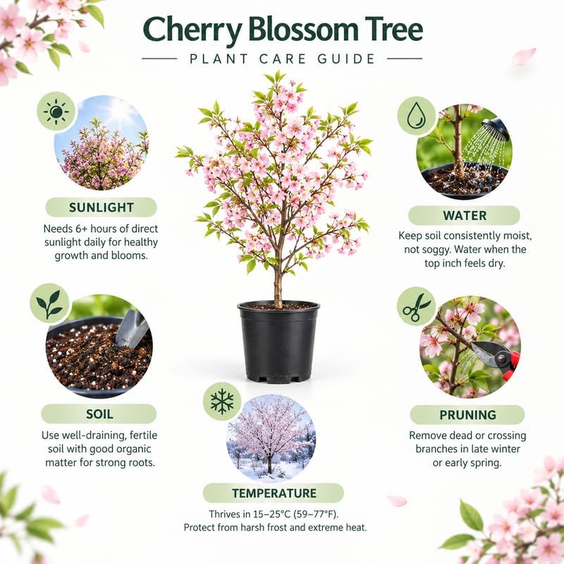 2 Autumnalis Cherry Tree Live Plant - Image 6