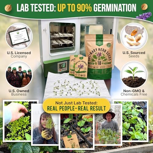 Organo Republic 18 Culinary Herbs Seeds Variety Pack - 10,180+ Heirloom, Non-GMO, Herbs Seeds for Outdoor and Indoor Home Gardening, Including Rosemary, Thyme, Oregano, Mint, Basil, Parsley - Image 2