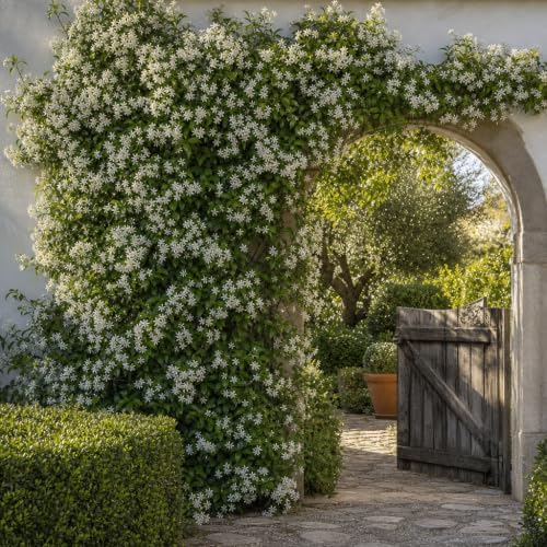 Star Confederate Jasmine | 50 Live Plants | Trachelospermum jasminoides | Flowering Vine Plants | Evergreen Ground Cover for Landscaping - Image 2