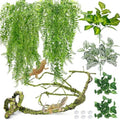 Fake Reptile Plants for Tank, Bendable Snake Climbing Vines by Hamiledyi