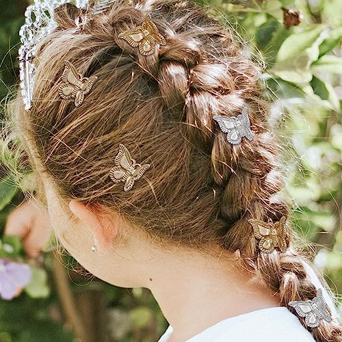 100 Pieces Assorted Color Butterfly Hair Clips, Beautiful Mini Butterfly Hair Clips Hair Accessories for Women and Girls (Gold, silver, copper) - Image 5
