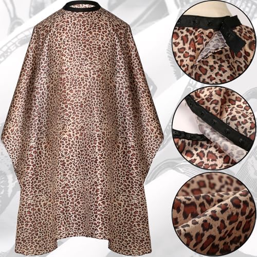 Professional Hair Cutting Cape with Neck Duster Brush, Salon Barber Cape, Hairdressing Accessories - Image 3
