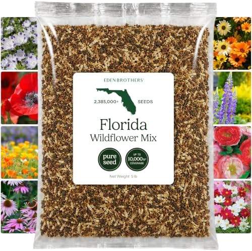 Eden Brothers Florida Wildflower Mixed Seeds for Planting, 5 lb by EdenBrothers
