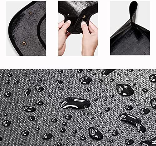BIUWING 2PCS Indoor Plant Transplanting Repotting Mat Foldable Garden Work Cloth Waterproof Thicken Gardening Mat, Black (26.8" x 26.8") - Image 2
