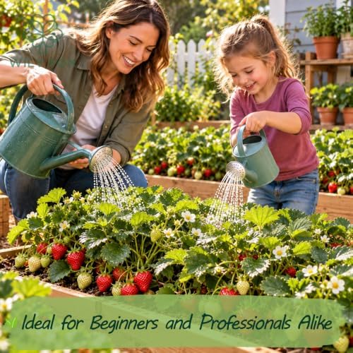Rare Strawberry Seeds for Planting – 300 Non-GMO Heirloom Seeds, Hydroponic & Soil Growing, Indoor Outdoor Gardening, Containers and Raised Beds - Extra Big, Juicy, Sweet Strawberries - Image 2