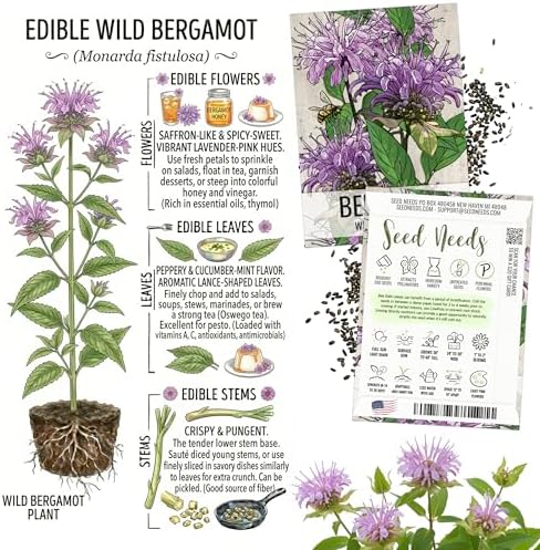 Seed Needs Edible Flower Seeds Variety Pack of 7 Wildflowers for Garnishing - Image 2