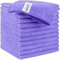 HOMEXCEL Purple Microfiber Cleaning Cloth, Microfiber Towels for Car,12 PK by HOMEXCEL