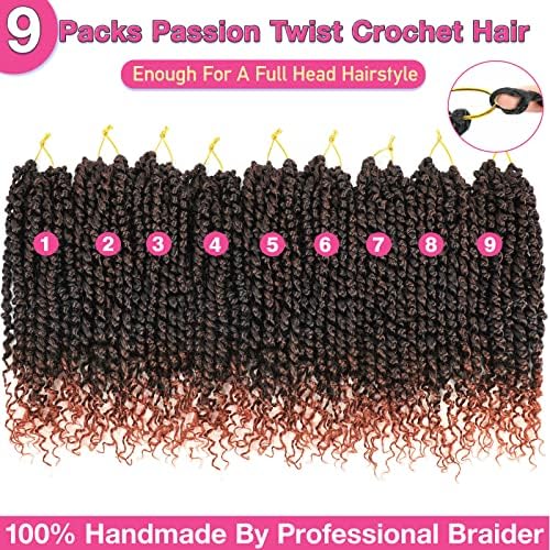 Passion Twist Crochet Hair 12" T1B/350 Pre-Twisted - Image 2
