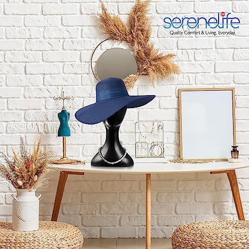 SereneLife Professional Mannequin Head, Durable Multi-purpose Women Model Wig Stand Display, Suitable for Shaping and Displaying Hats, Hair Pieces, Wigs, Accessories and Jewelry - Image 6