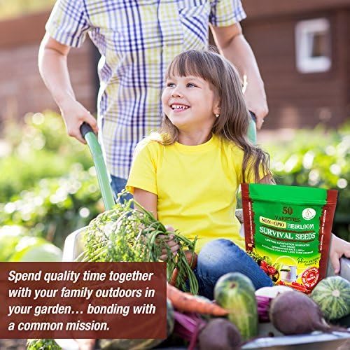 Heirloom Vegetable Seeds Non GMO Survival Seed Kit - Part of Our Legacy and Heritage - 50 Varieties 100% Naturally Grown- Best for Gardeners Who Raise Their Own Healthy Food - Image 3