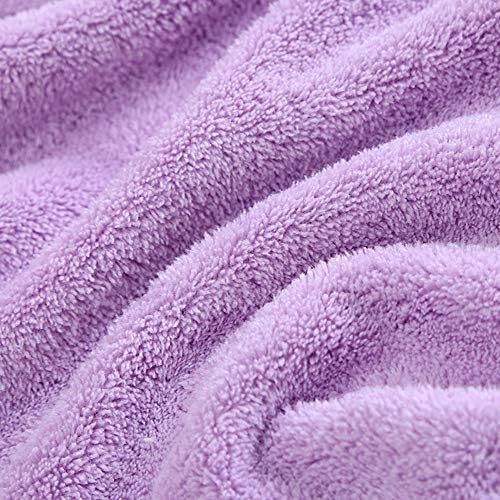 Microfiber Hair Drying Wrap Towel for Women Turban Fast Dry Purple - Image 4