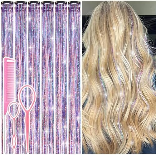 Hair Tinsel Clip in Dreamy Colorful Fairy Hair Tinsel Kit by Rootoofocusesonthesecretstoenhancingwomensbeauty