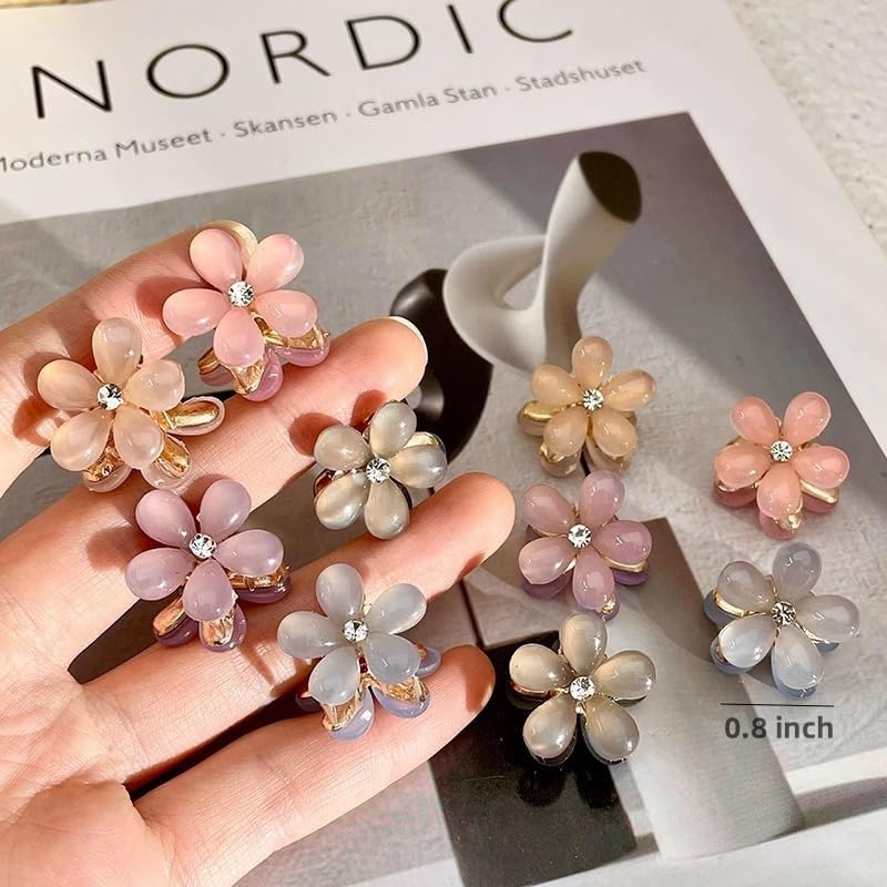 110 PCS Mini Hair Clips Girls Hair Accessories Matte Claw Clips - Image 4