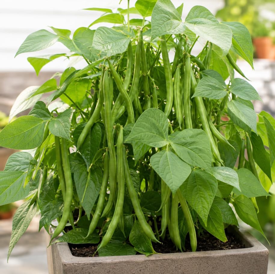 Green Bush Bean Live Plants, 2 Plants Per 4 Inch Pot, 3-6 Inches Tall, Vegetable Starter Plants for Garden Beds, Raised Beds and Containers - Image 6