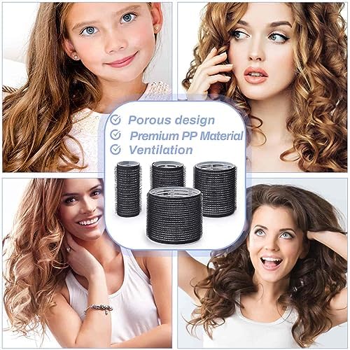 Selizo Hair Roller 28 Pcs Set, Includes 16Pcs Self-Grip Hair Rollers in 4 Sizes and 12Pcs Hair Clips for Long Medium Short Hair Volume - Image 6