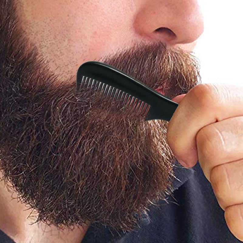 Men's Beard Trimming Kit, Beard Shaper Template with Built-in Comb & Stubble Beard Comb, Beard Lineup Tool for Straight/Curved Beard Line, Beard Grooming Accessories for All Beard Styles - Image 5