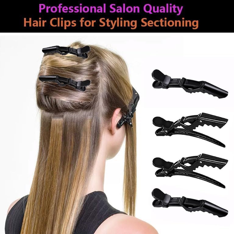 30 Pcs Alligator Hair Clip for Styling Sectioning - Salon Hair Clip for Thick Hair, Plastic Hair Styling Clip with Wide Teeth & Double-Hinged Design (Multicolored) - Image 6