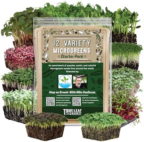 Mountain Valley Seed Co 12 Variety Pack Microgreens Seeds Kit Broccoli Seed by MountainValleySeedCompany