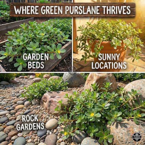 3000+ Purslane Heirloom Vegetable Seeds for Planting, Portulaca Oleracea - Image 2