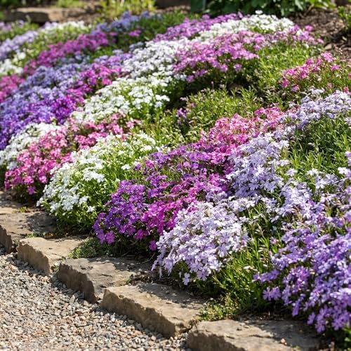 2 Mix Creeping Phlox Live Plants, Perennial Flower Plant, 4-7 Inch Tall - Image 3