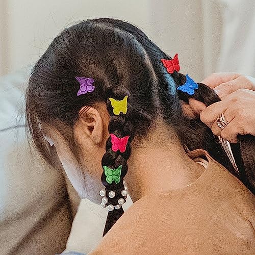 100 Pieces Assorted Color Butterfly Hair Clips, Beautiful Mini Butterfly Hair Clips Hair Accessories for Women and Girls (Matte Colors) - Image 7