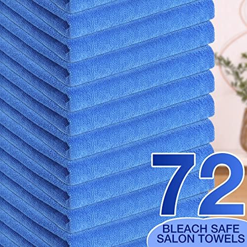 Newwiee 72 Pack Salon Towels Bleach Proof Hair Towel 18 x 30 Inch, Blue - Image 4