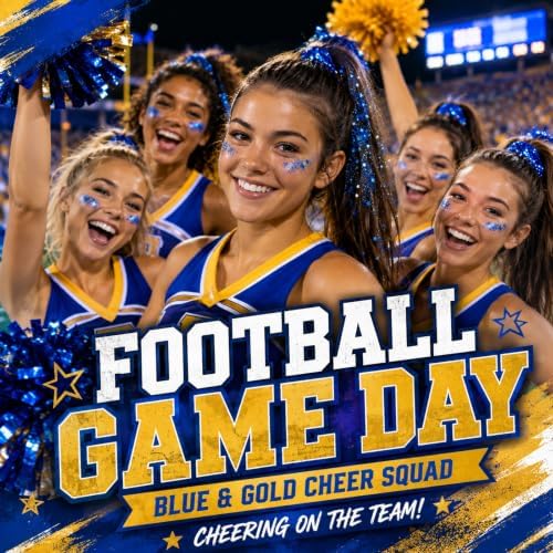 Blue Hair Glitter Stick,Royal Blue Face Glitter Stick,Blue School Spirit Day Accessories,Waterproof Singer Concert Halloween Chunky Sequins Makeup,Cheer Glitter for Football Sports Game Day - Image 3