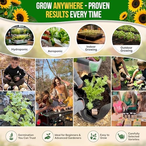Sunflower Black Oil Seeds Pack 9G - Over 100 of Non-GMO Heirloom Sunflower Seeds for Planting Vegetables in Individual Seed Packet, Vegetable Seeds for Planting Indoor & Outdoor Garden - Image 5