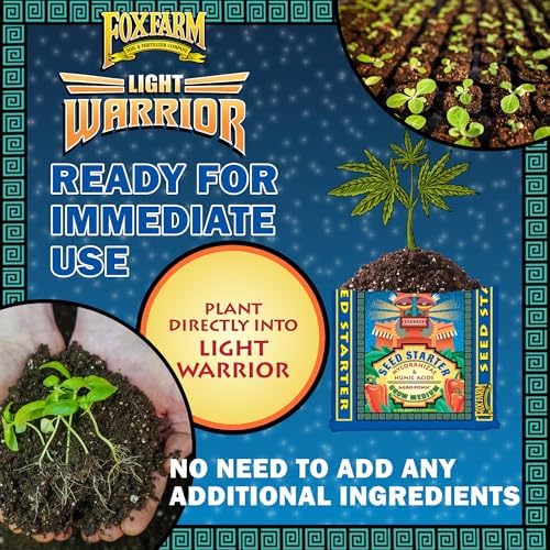 FoxFarm Light Warrior Seed Starter Growing Medium, 12 Quart - Beneficial for Seed Germination and Root Development, Indoor/Outdoor Cultivation - Ideal Nutrition for Plant Seedlings - Image 5