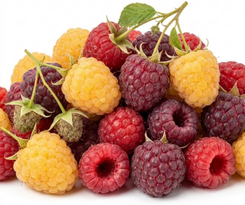 2 Mix Raspberry Live Plants, 5-9 Inch Tall Berry Bushes - Image 2