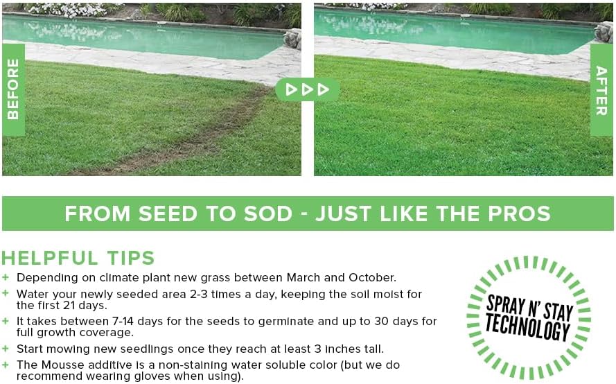 Hydro Mousse Bermuda Grass Seed - Large Refill Bag - Covers up to 1000 Square Feet - Image 6