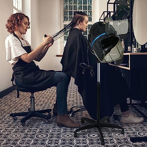 LEMY Professional Hooded Hair Dryer 1300W,Salon Hair Dryer with Adjustable Timer and 3 Heat Speed Settings, Rolling Stand with Wheels for Commercial Salon Use - Image 6