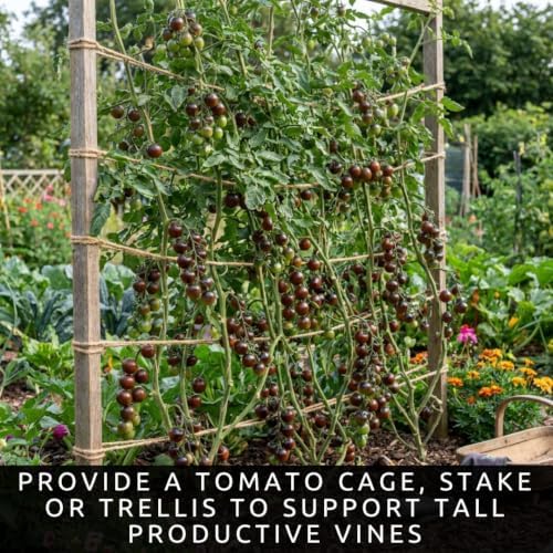 Black Pearl Tomato Seeds for Planting | 100 Seeds | Dark Cherry Tomato - Image 5