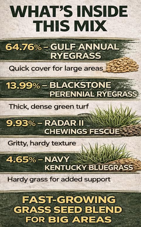 50 LB Contractor's Mix Grass Seed - Image 7
